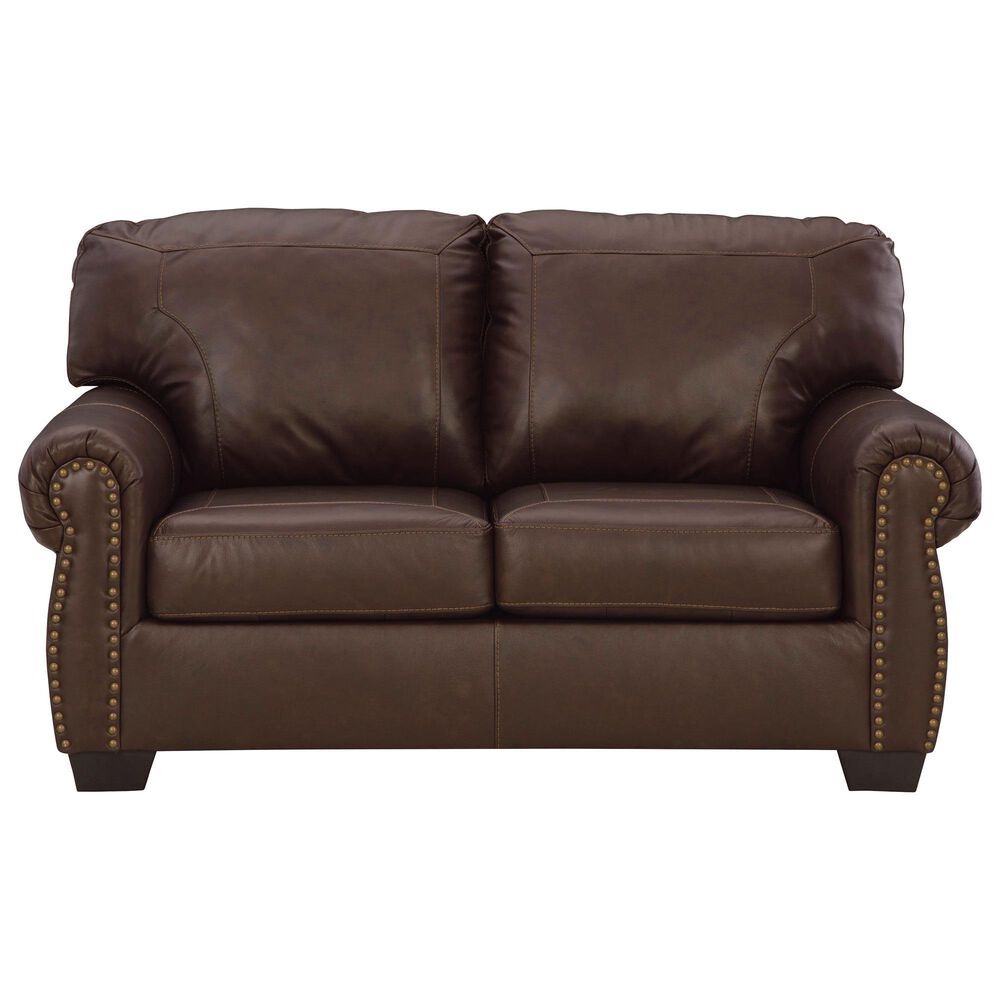 Ashley Colleton Stationary Sofa and Loveseat Set in Dark Brown, , large