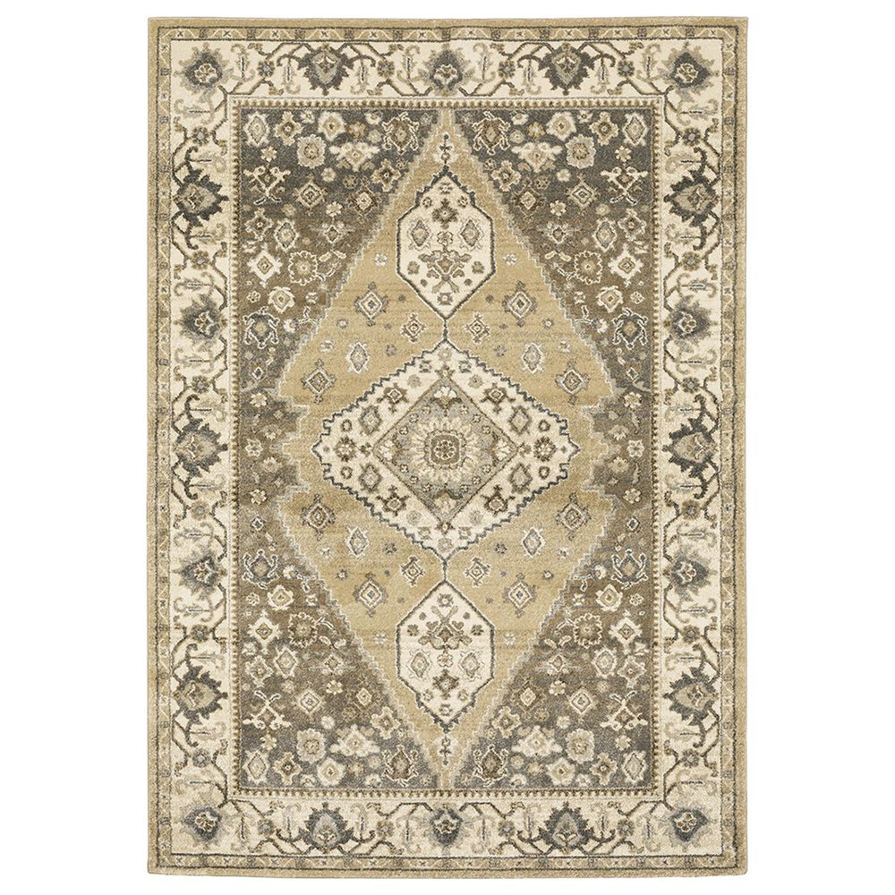 Oriental Weavers Florence Evanston 661I 2"3" x 7"6" Beige Scatter Rug, , large