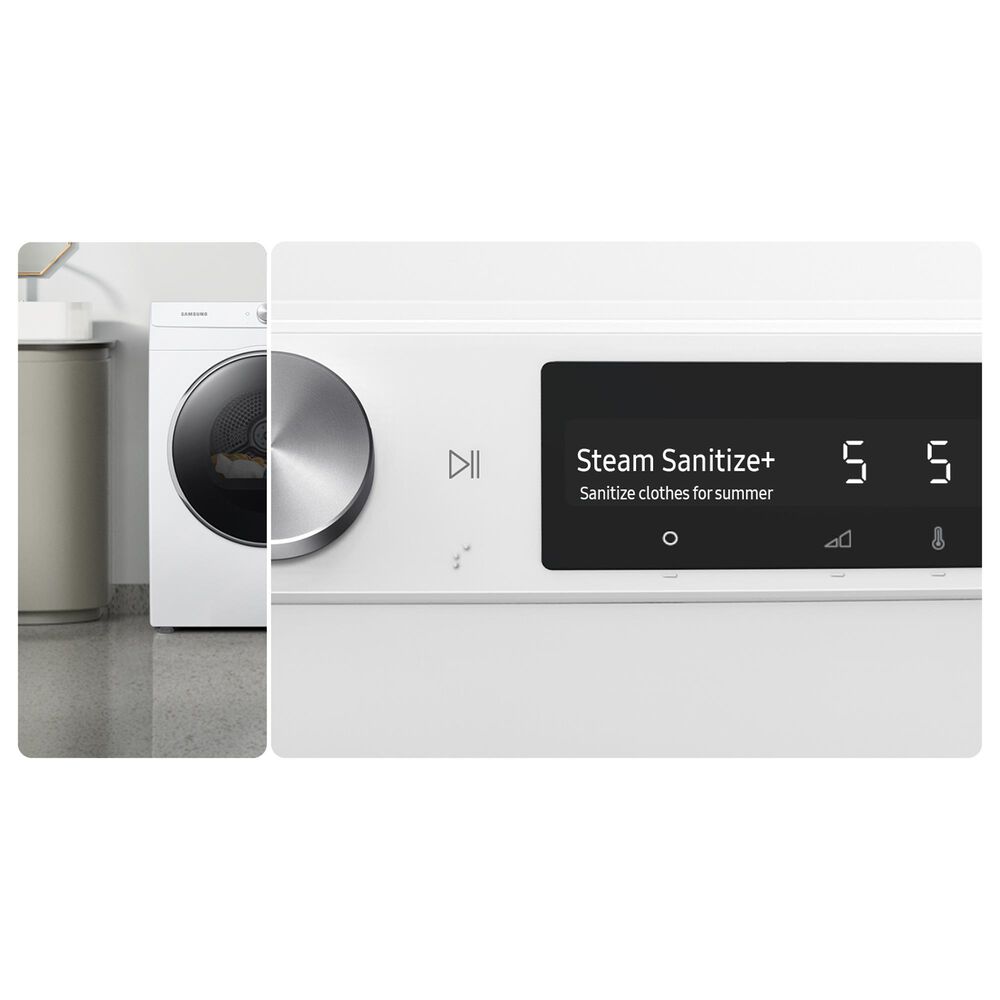 Samsung 4.0 Cu. Ft. Smart Front Load Electric Dryer in White, , large