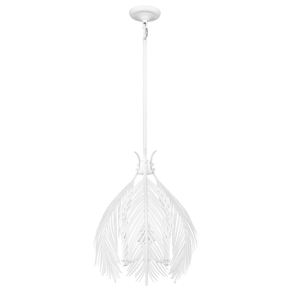 Golden Lighting Cay 3-Light Pendant in Matte White, , large
