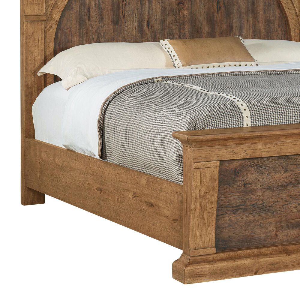 Hooker Furniture Big Sky King Mantel Bed in Vintage Natural, , large