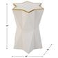 Uttermost Capella Accent Table in White and Gold, , large