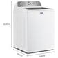 Maytag 4.8 Cu. Ft. Top Load Pet Pro Washer in White, , large