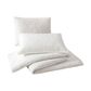 Peking Handicraft Solid Stitch 3-Piece King Bedspread Set in White, , large