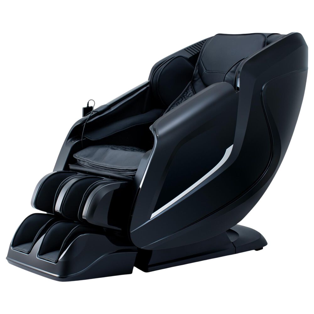 Cozzia Shiatsu Massage Chair with 2D Li Flex Track in Black, , large