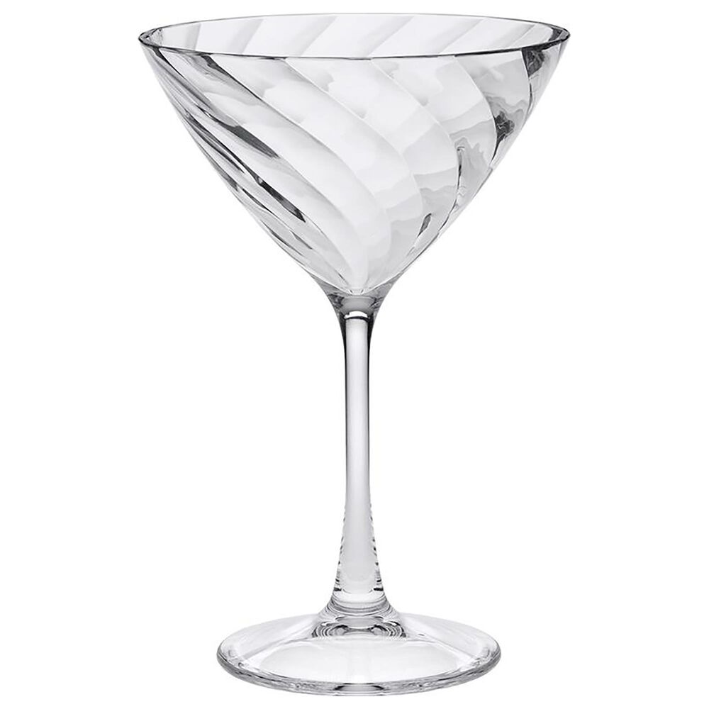 LeadingWare Spiral Tritan 9 Oz Martini Glass in Clear, , large