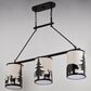 Vaxcel International Co. Ltd. Acadia 3-Light Linear Chandelier in Bronze, , large