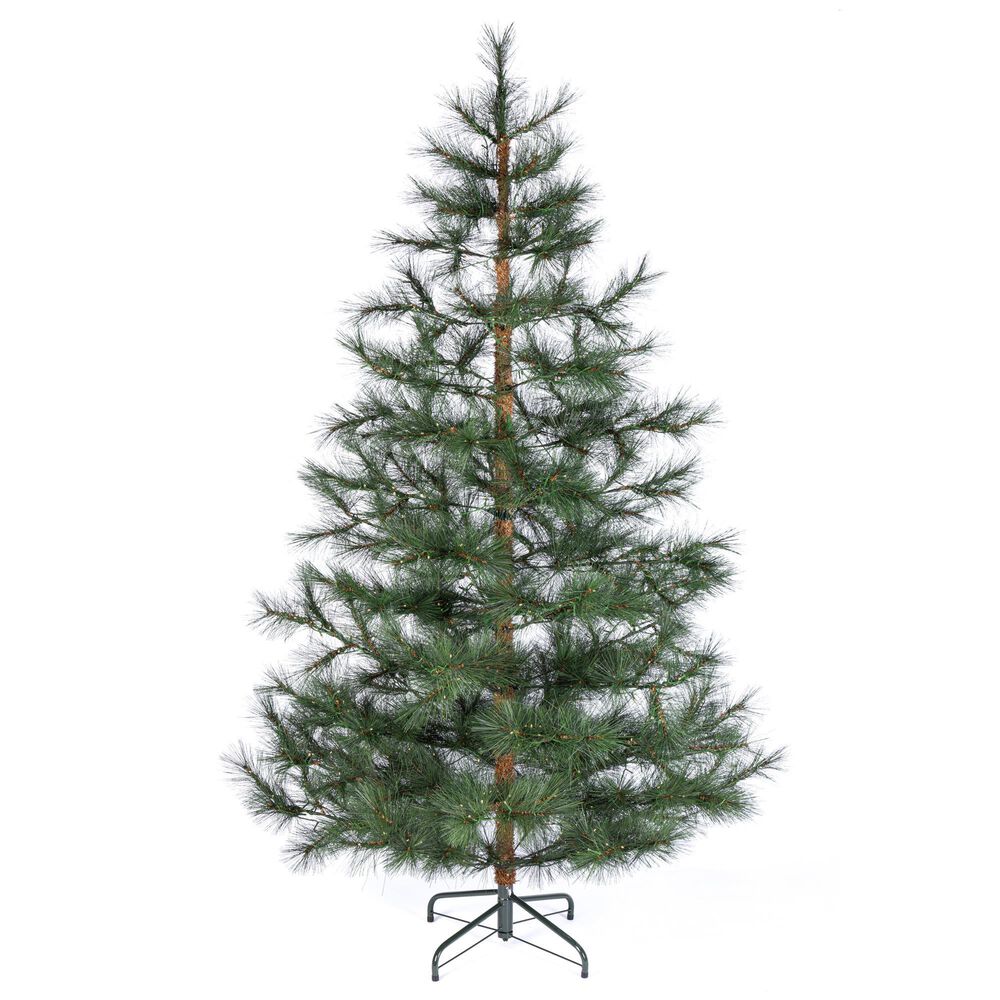 The Gerson Company 7.5" Pre-Lit Artificial Christmas Tree in Green, , large