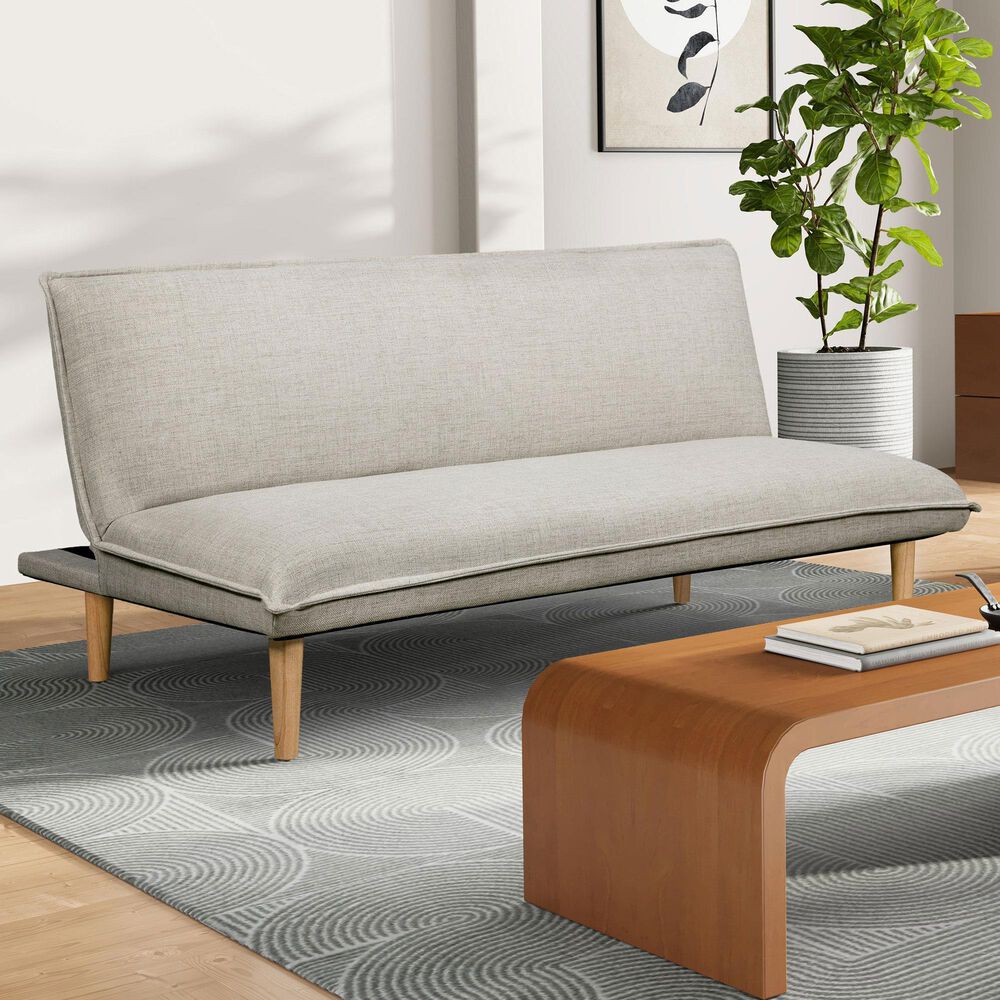 Lifestyle Solutions Primrose Convertible Sofa in Light Grey, , large