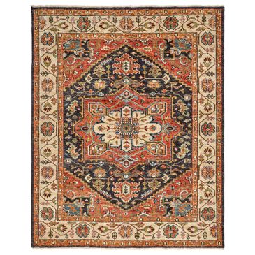 Feizy Rugs Carrington 3"6" x 5"6" Rust and Charcoal Area Rug, , large