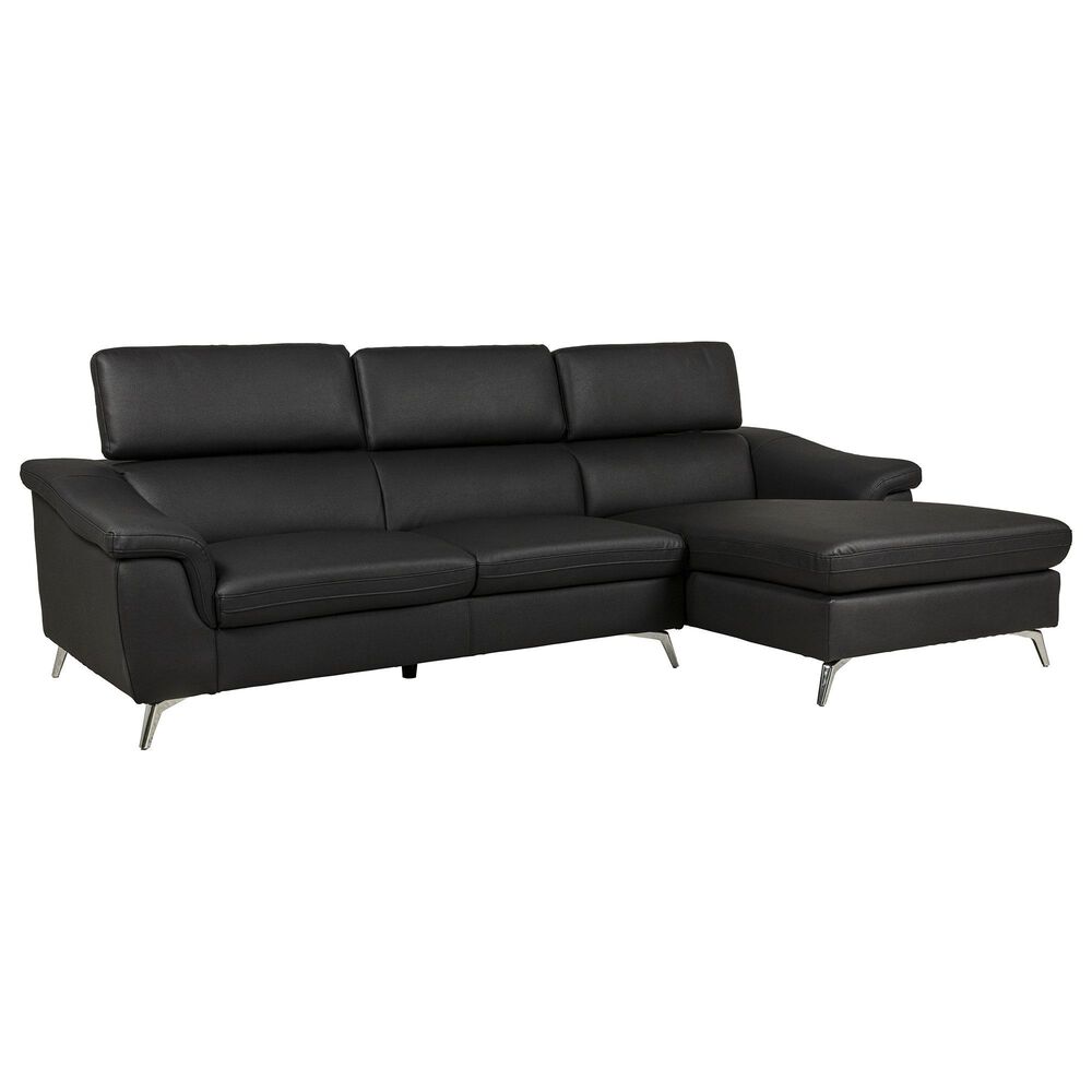 Homepoint Development Limited Gunner 2-Piece Sectional in Black, , large