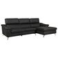 Homepoint Development Limited Gunner 2-Piece Sectional in Black, , large