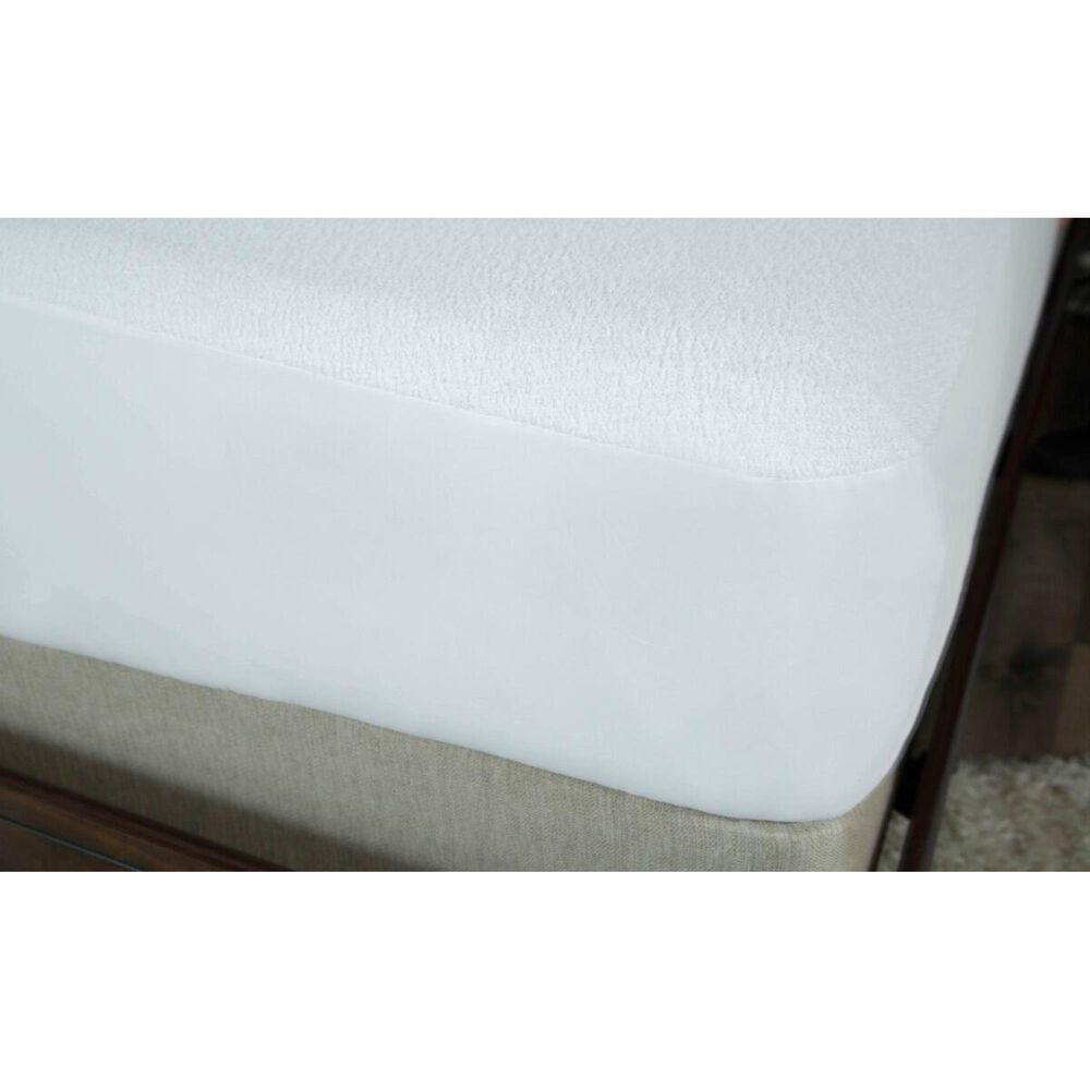 Protect A Bed Premium Mattress Protector, Cotton Terry Fitted Sheet Style, Twin XL / Split King, , large