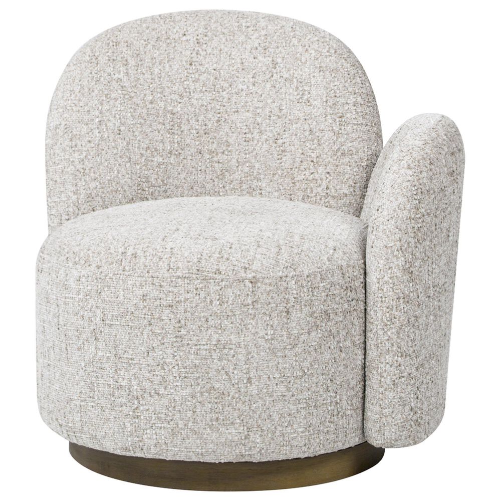 Jennifer Taylor Home Duo Right Arm Facing Swivel Accent Chair in Multi-Greige Beige, , large
