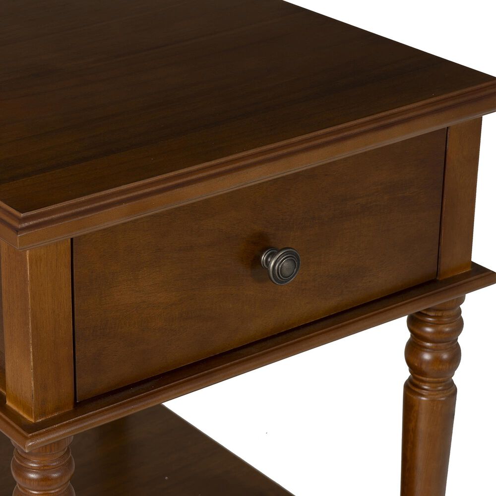 Linon Home Decor Mcghie Side Table in Hazelnut, , large