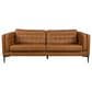 Bordeaux & Co Stationary Leather Sofa and Chair Set in Oslo Antelope, , large