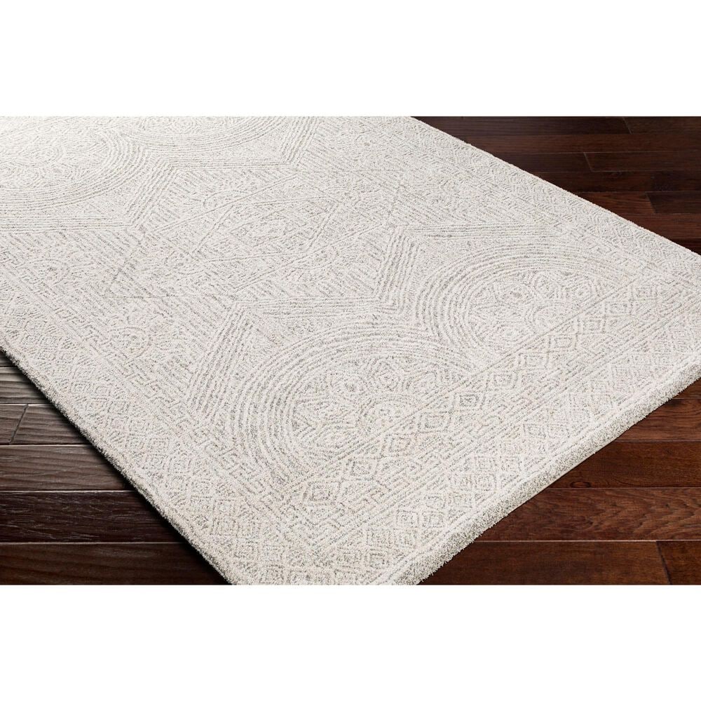Surya Gavic Cream, Light Beige, Light Gray, Medium Gray and Charcoal 7&#39;10&quot; x 10&#39; Area Rug, , large
