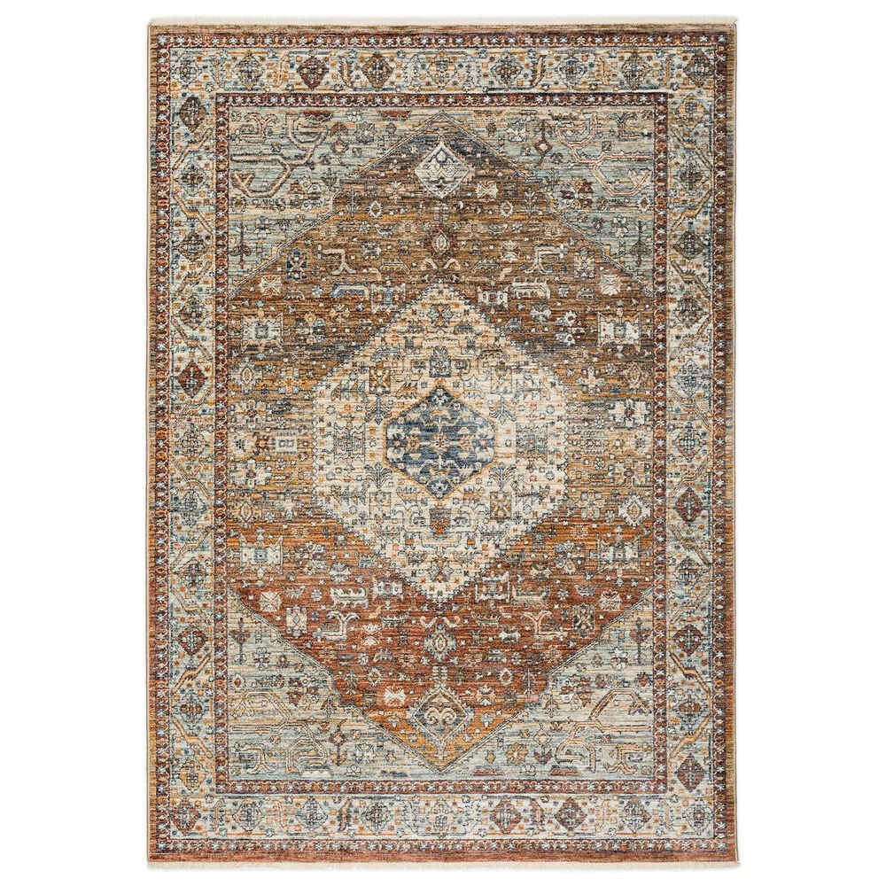 Dalyn Rug Company Bergama BE1 7"10" x 10" Paprika Area Rug, , large