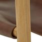 Joybird Hazel Leather Accent Chair in Chocolate and Natural, , large