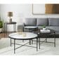 Mayberry Hill Vienna End Table with Glass Top in Clear and Black, , large