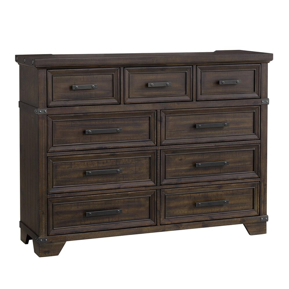 Mayberry Hill Colorado 9 Drawer Dresser Only in Charcoal, , large