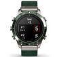 Garmin MARQ 2 Golfer AMOLED Smartwatch Silver Grade 5 Titanium Bezel Case with Green Nylon Band, , large