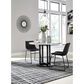 Ashley Centiar Dining Side Chair in Black Faux Leather, , large