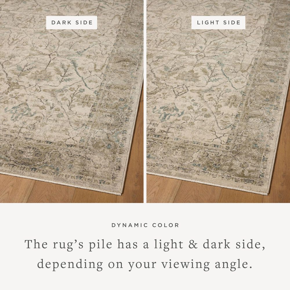Loloi Briar Ivory and Sage 9'3" Round Area Rug, , large