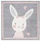 Safavieh Carousel CRK166 5"3" Square Grey and Ivory Kids  Area Rug, , large