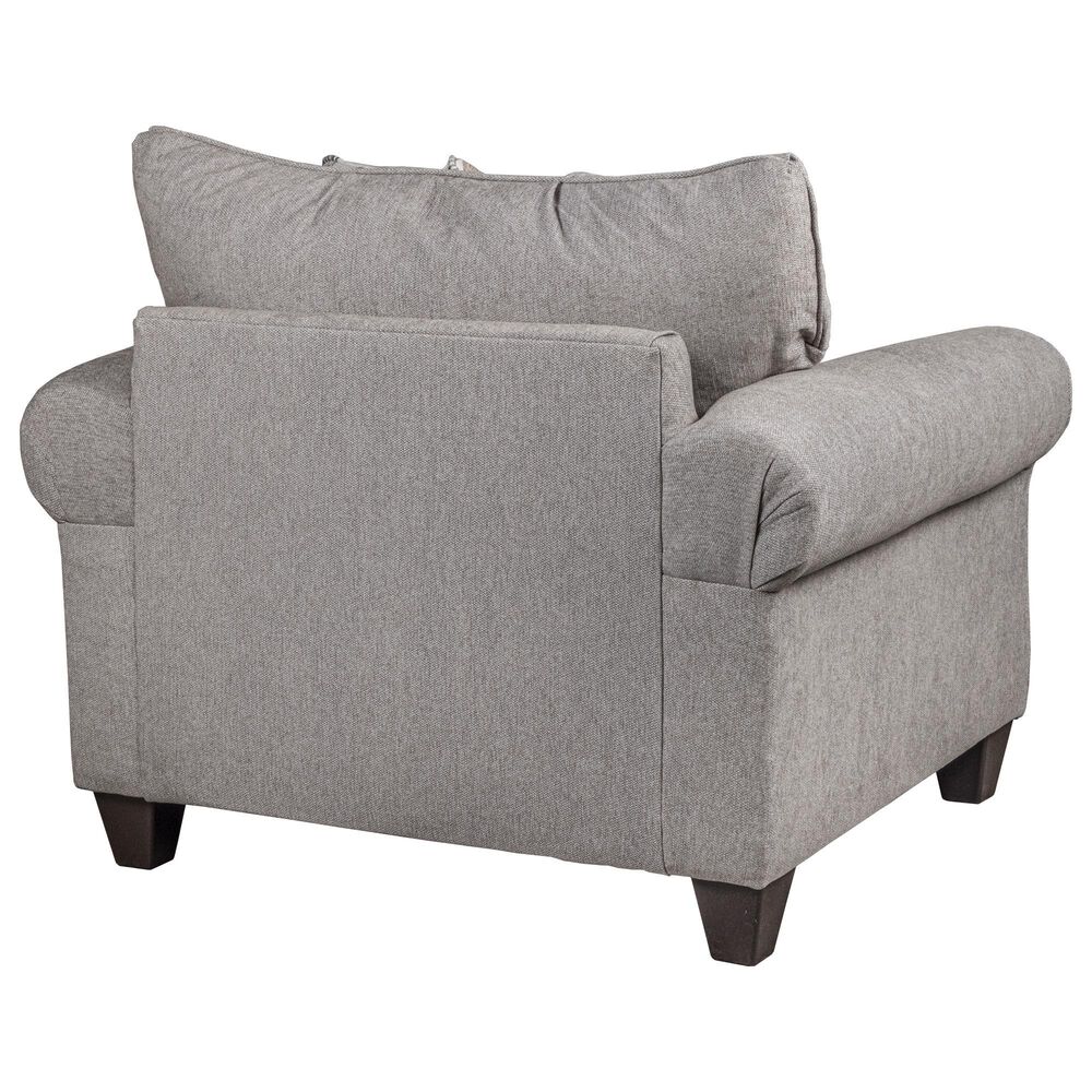 Fusion Furniture Amos Pebble Queen Stationary Sleeper Sofa in Gray, , large