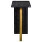Blue River Monaco Console Table in Black and Antique Gold, , large