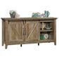 Sauder Dakota Pass 66" Credenza in Craftsman Oak, , large