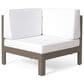 Hearth and Haven Brava 4-Piece Outdoor Sectional Set in White, , large