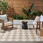 Nourison Positano Geometric Jute 5" x 7" Indoor/Outdoor Area Rug, , large