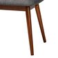 Baxton Studio Flora II Dining Bench with Dark Grey Cushion in Medium Oak, , large