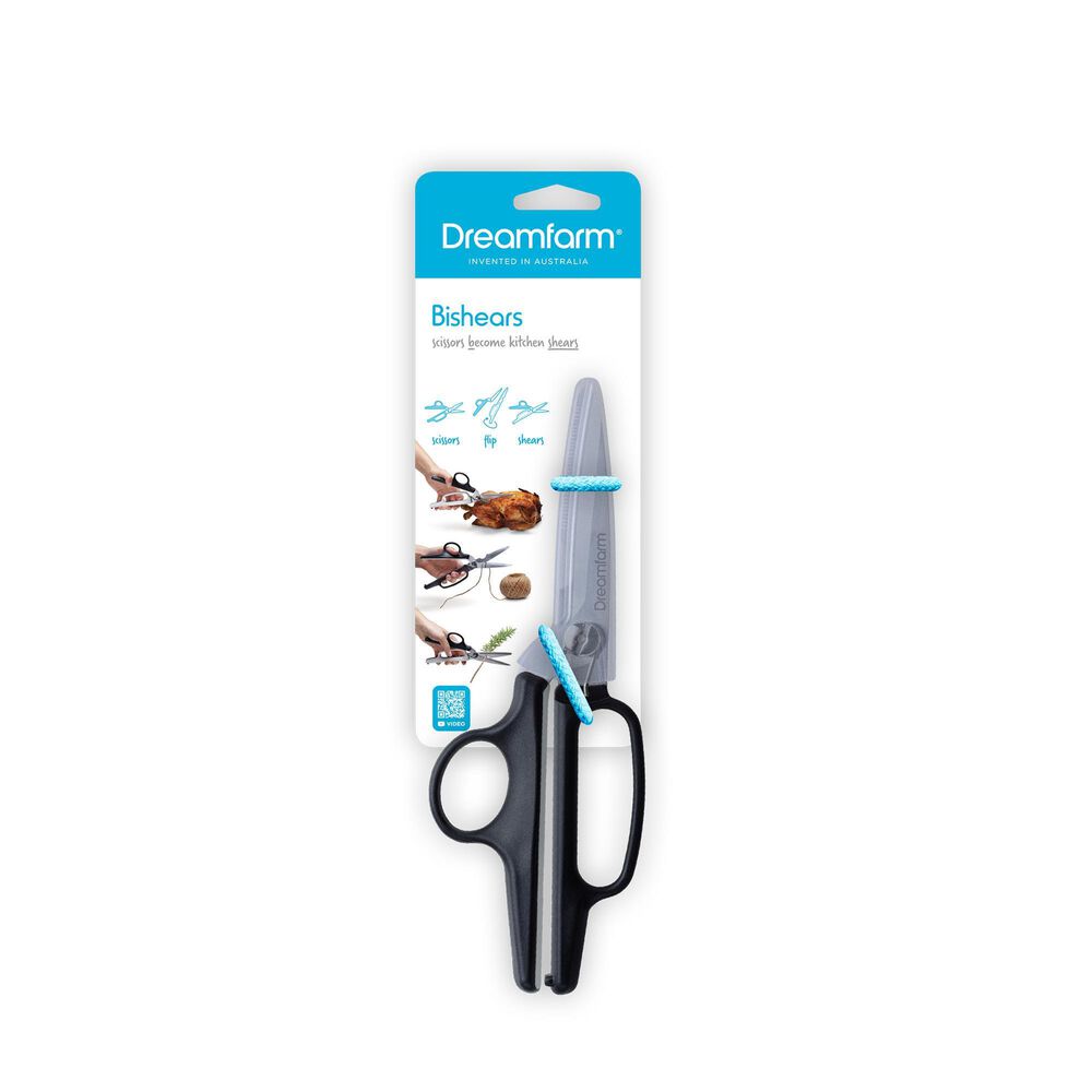 Dreamfarm 2-in-1 Bishears Scissors in Black, White and Stainless Steel, , large