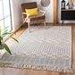 Safavieh Natura NAT852A 3" x 5" Ivory and Grey Area Rug, , large