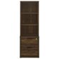 Coaster Westpark 3-Shelf Bookcase with USB and Lockable Drawer in Dark Pine, , large