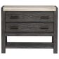 Nicolette Home Plum Creek 2 Drawer Nightstand with Shelf in Ravenwood Black, , large