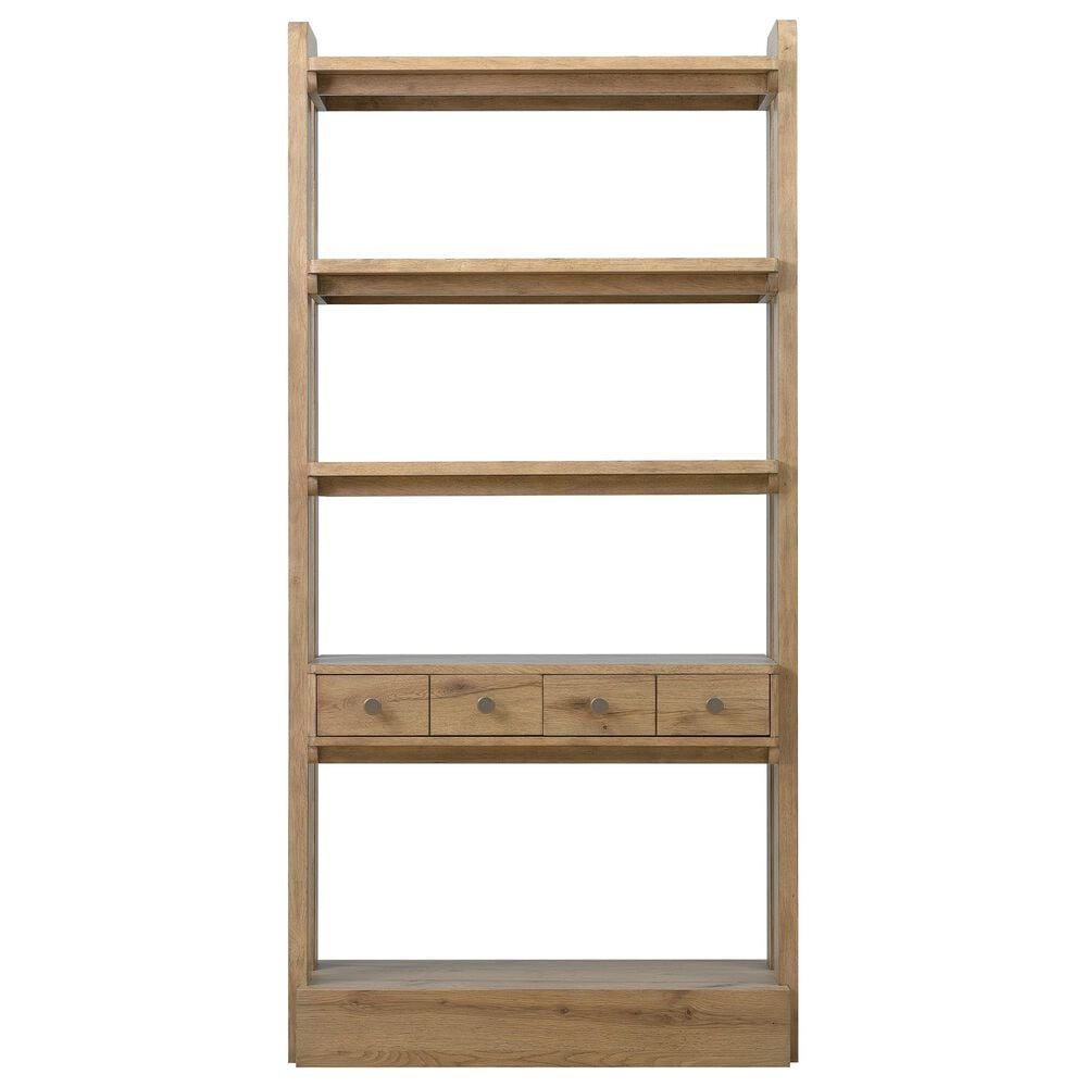 Hooker Furniture Kalamazoo 78&quot; Bookcase in Aged Oak, , large