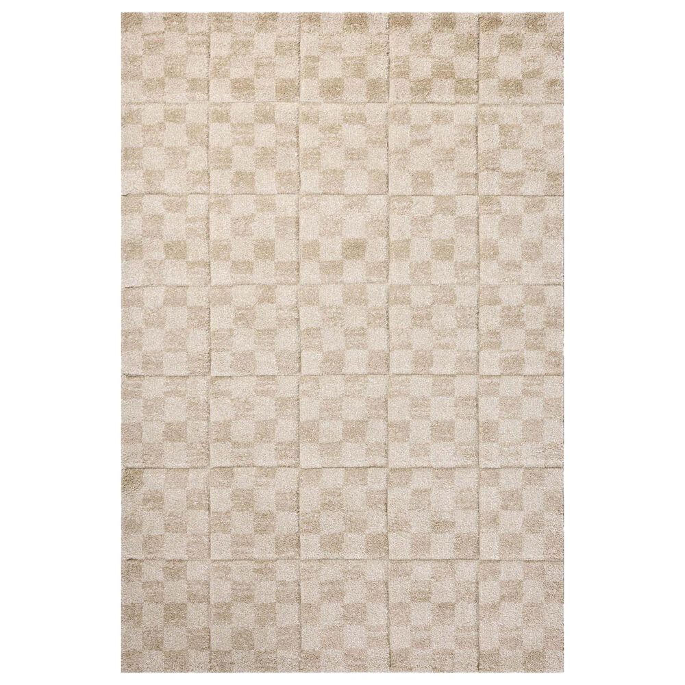 Loloi Silas 5"3" x 7"8" Oatmeal and Sand Area Rug, , large