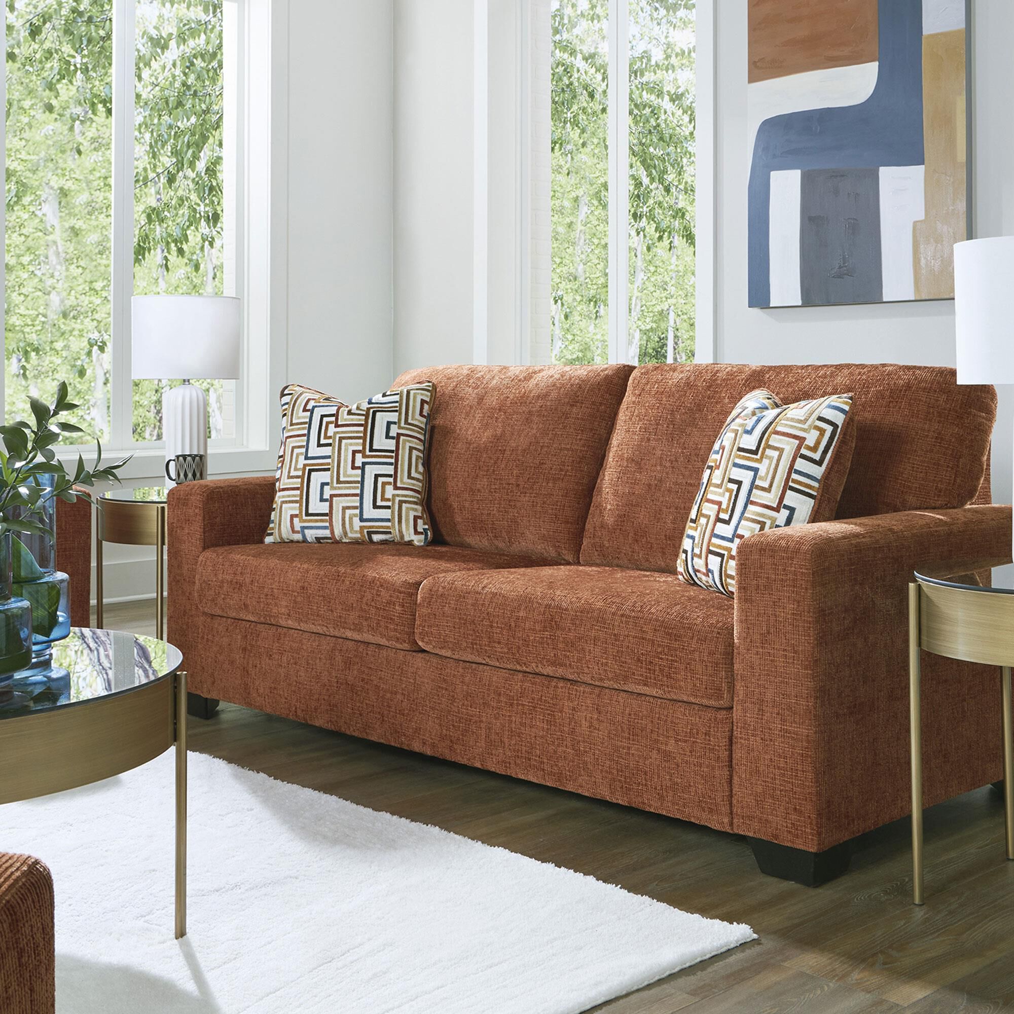 Ashley Aviemore Stationary Sofa in Spice