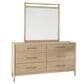 Riva Ridge Shiloh Dresser Mirror in Champagne Brown, , large
