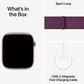 Apple Watch Series 10 GPS 42mm Rose Gold Aluminum Case with Plum Sport Loop, , large