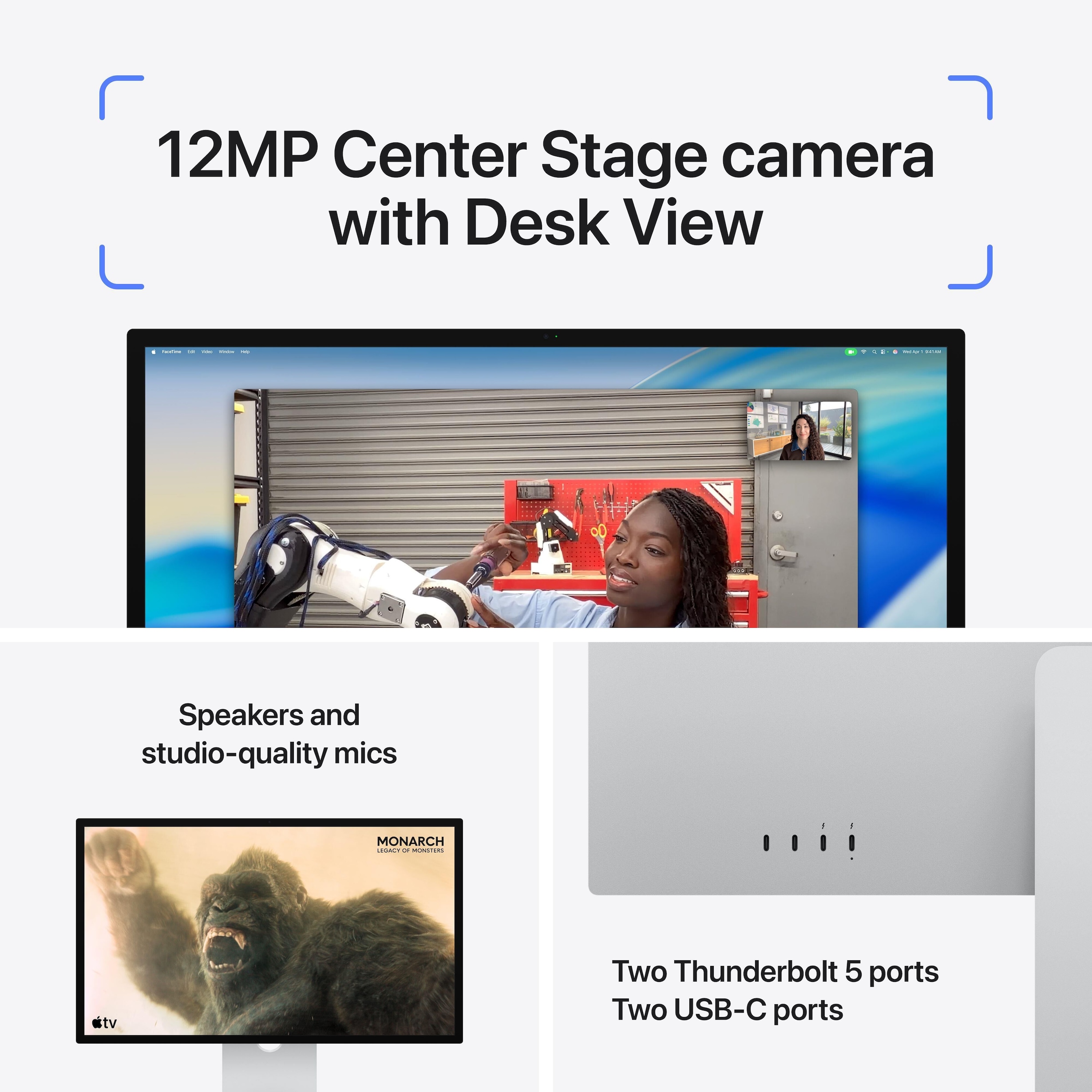 Apple Studio Display - Standard glass - Tilt- and height