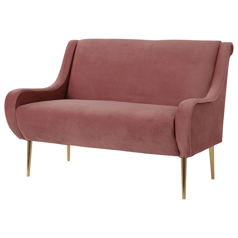 Jennifer Taylor Home Corinna Settee in Ash Rose, , large