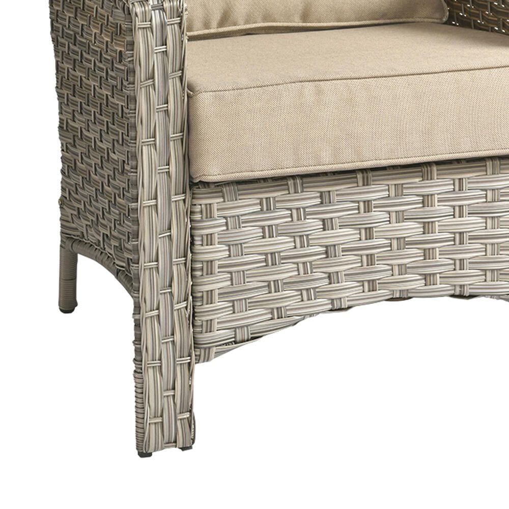 HOMLUX Outdoor Arm Chair in Beige (Set of 2), , large