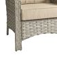 HOMLUX Outdoor Arm Chair in Beige (Set of 2), , large
