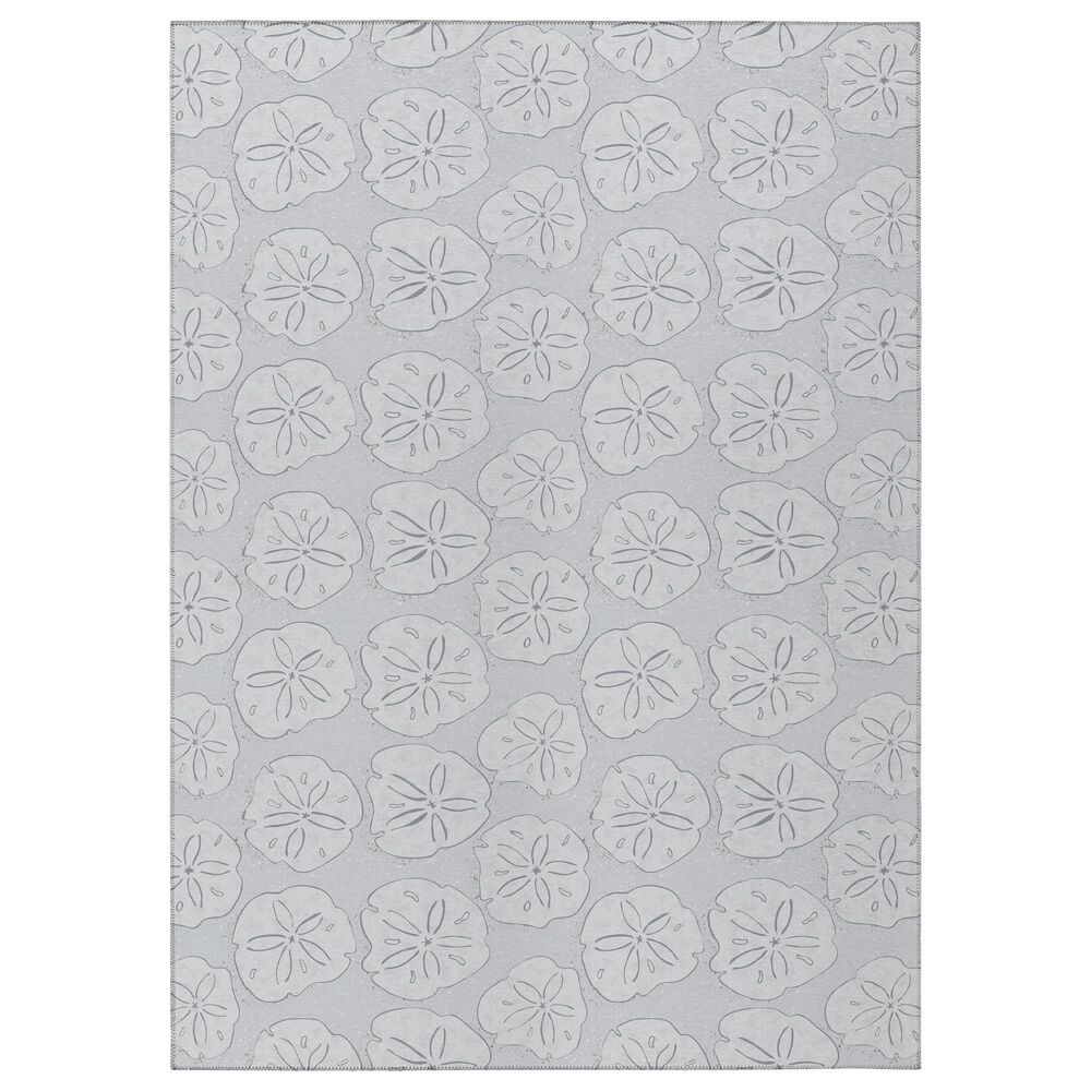 Dalyn Rug Company Seabreeze SZ10 10" x 14" Silver Area Rug, , large