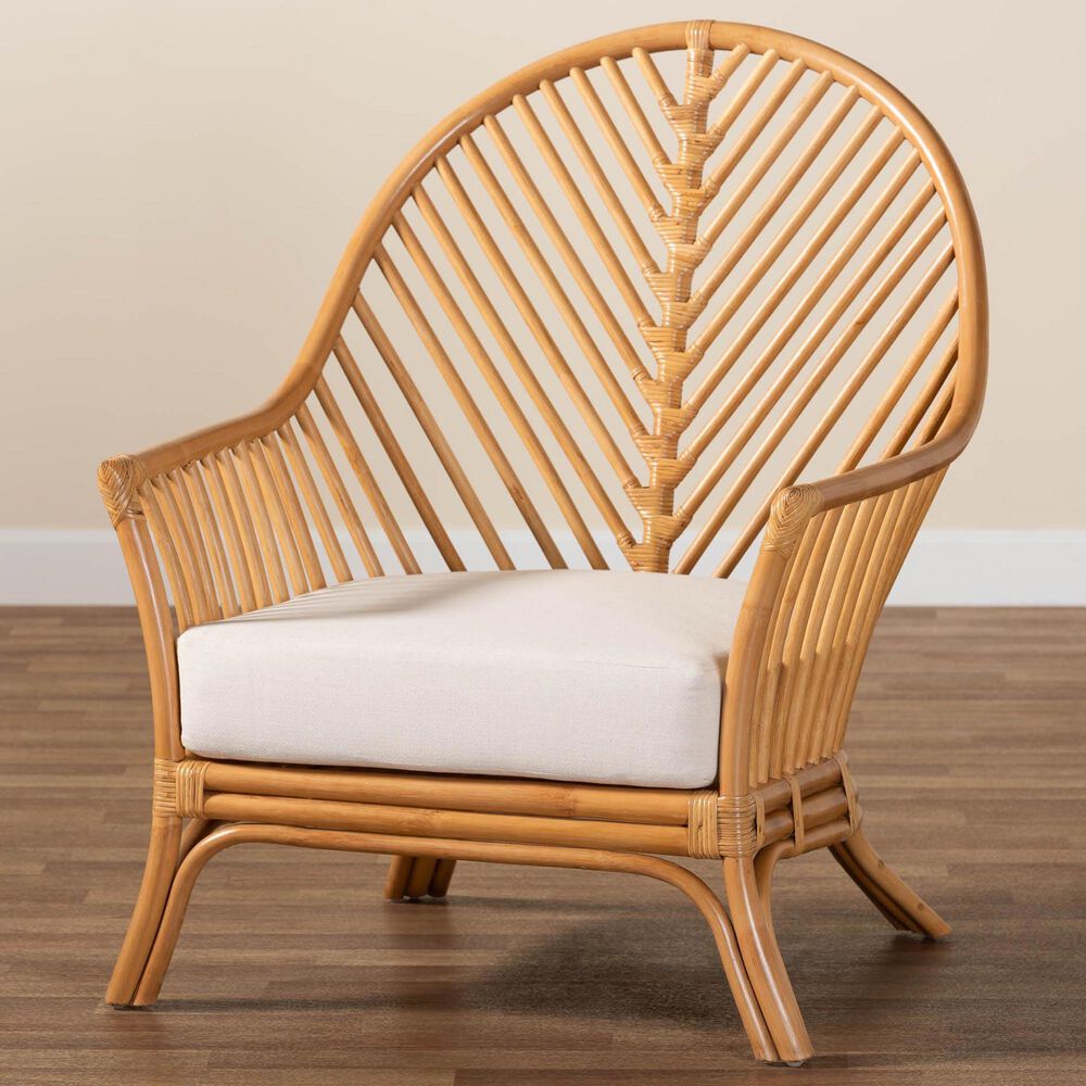 Baxton Studio Lisabon Arm Chair in Neutral, , large